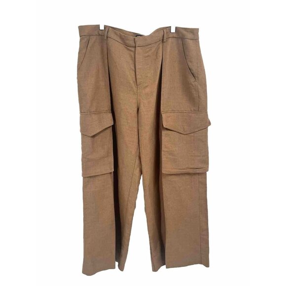 Banana Republic Tan Wide Leg Pants - Picture 1 of 5